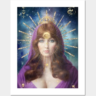 Mary Magdalene High Priestess Icon Posters and Art